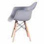 Set of 2 Nordic Plastic Dining Chairs Backrest Armchair Fashion Chair Casual Cafe Simple Modern Chair for Dining Room Kitchen