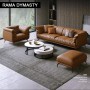 Modern Minimalist Living Room Leather Sofa  Apartment Furniture Set Combination Wtih Customzied Color