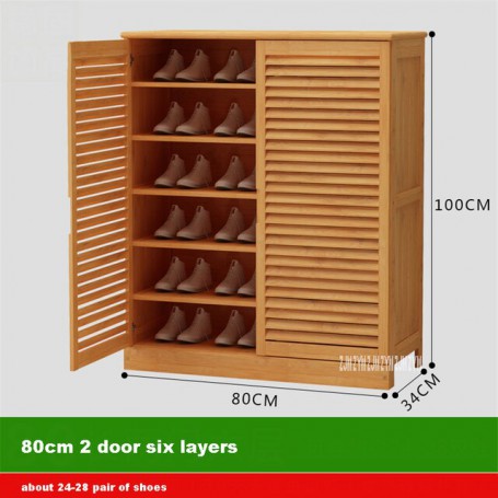 Modern Simple Living Room Hallway Multi-layer Two Door Shutter Shoe Storage Cabinet Multifunctional And Economic Porch Locker