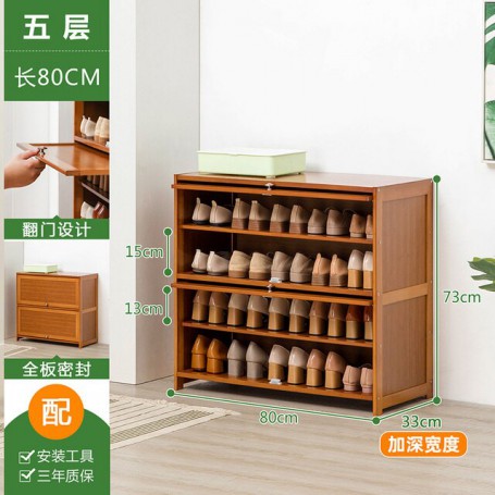 Modern Simple Shoe Rack Multi-layer Partition Shoe Cupboards Flip Door Design Shoe Rack For Hallway Dustproof Storage Cabinets