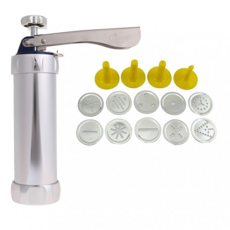 Cookies Press Cutter Baking Tools Cookie Biscuits Press Machine Kitchen Tool Bakeware With 20 Cookie Molds and 4 Nozzles