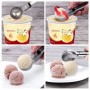 Ice Cream Scoop Stainless Steel Ice Cream Watermelon Baller Scoop Fruit Dessert Spoon Cream Ball Maker Kitchen Tools Cake Mold