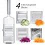 Shredder Cutter Stainless Steel Portable Manual Vegetable Slicer Easy Clean Grater with Handle Multi Purpose Home Kitchen Tool