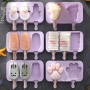 ice cube maker Silicone mold cream desserts tools popsicle wooden stick Pastry Kitchen accessories baking Confectionery fondant