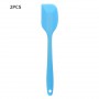2PCS Baking Tool Silicone Integrated Scraper Small Butter Scraping Cake Spatula Butter Stirring Knife