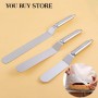Baking Accessories Stainless Steel Cake Spatula Butter Cream Icing Frosting Knife Smoother Kitchen Pastry Cake Decoration Tools