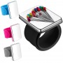 Magnetic Sewing PinCushion Silicone Wrist Needle Pad Safe Bracelet Pin Cushion Storage Sewing Pins Wristband Pin Holder 7 Colors