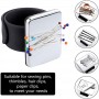 Magnetic Sewing PinCushion Silicone Wrist Needle Pad Safe Bracelet Pin Cushion Storage Sewing Pins Wristband Pin Holder 7 Colors