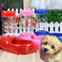 350ML Pet Cat Dog Automatic Water Dispenser Feeder Drinker Dish Bowl Bottle Pet Products Dog Feeders Blue Dishes Fountains