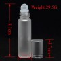 1pc10ml Thick Frosted Glass Roll On Essential Oil Refillable Empty Perfume Bottle 10cc Stainless Glass Roller Ball Free Shipping
