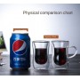 The New Double Wall Glass Cup  Coffee Cups  Glass Tea Transparent Cups  Tea Cup Set Glass Coffee Cup Set