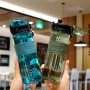 500ML Sports Water Bottle Multicolor Student Water Cup to School Handle Portable Outdoor Travel Gym Plastic Bottle Drinkware