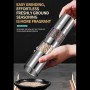 Stainless Steel Electric Salt and Pepper Mill Set Manual Herb Spice Grinder Adjustable Coarseness Gifts Kitchen Gadget