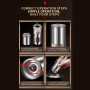 Stainless Steel Electric Salt and Pepper Mill Set Manual Herb Spice Grinder Adjustable Coarseness Gifts Kitchen Gadget