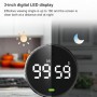 Magnetic Kitchen Timer LED Digital Timer Manual Countdown Alarm Clock Mechanical Cooking Timer Cooking Shower Study Stopwatch