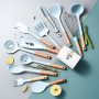 Blue Good Quality Silicone Utensils Kitchenware Non-Stick Cooking Kitchen Cookware Spatula Ladle Egg Beaters Shovel Soup Spoon