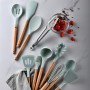 Heat Resistant Silicone Kitchenware Cooking Utensils Set Kitchen Non-Stick Cooking Utensils Baking Tools With Storage Box Tools