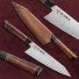 HEZHEN 8.5 Inches Chef Knife 110 Layers Professional Damascus Super Steel Beautiful gift box Iornwood Kitchen Cooking Knives