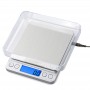 Mini Electronic Kitchen Scale 0.1g Precision postal Food Diet scale for Cooking Baking Measure Tools  with 2 trays silver & gold