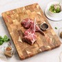HEZHEN Cutting Board Double-sided Using Premium Acacia Wood Splicing Chopping Board Drain Water And Damp-proof Kitchen Tools