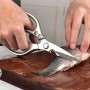 Stainless Steel Kitchen Scissors Meat Vegetable Cutting Scissors Multi Chicken Bone Scissor Can Opener Bar Accessories Tools