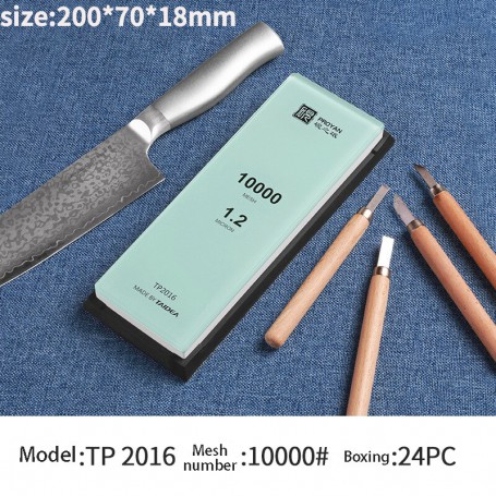 TAIDEA 4 In1 Single Side Premium White Corundum Kitchen Knife Scissors Sharpening Stone Sharpener Whetstone