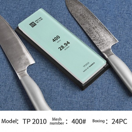 TAIDEA 4 In1 Single Side Premium White Corundum Kitchen Knife Scissors Sharpening Stone Sharpener Whetstone