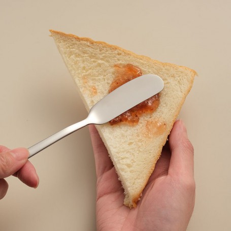 Stainless Steel Butter Knife Kitchen Cheese Dessert Spread Tool Jam Smear Thickened Sharp Table Knife Arc Shape