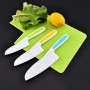3pcs/set Kids Knife Colorful Nylon Toddler Cooking Knives to Cut Fruits Salad Cake Lettuce Safe Baking Cutting Cooking