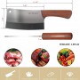 KITORY Meat Cleaver 7'' Heavy Duty Chopper Butcher Knife Cutter Chinese Kitchen Chef Chopping Knives High Carbon Stainless Steel