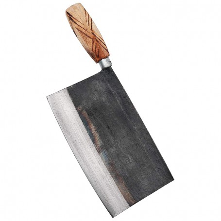Chinese Chef Knife Traditional Forged Cleaver 7.5" Kitchen Knives Vegetable Unfrozen Meat High Carbon Clad Steel 100% handmade