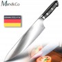 Kitchen knife high carbon Stainless steel 8 inch chef meat japenese knives 4116 German steel vegatable fruit cooking tool set