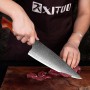 XITUO Damascus Butcher Knives Sharp professional Chef knife Cleaver VG10 Damascus Steel Kitchen Knives Utility Cooking tools