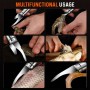 Stainless Steel 6 In 1 Fish Knife Multifunctional Fast Shrimp Peeler Shrimp Line Cutting /scraping /digging Knife Kitchen Tools