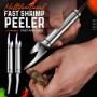 Stainless Steel 6 In 1 Fish Knife Multifunctional Fast Shrimp Peeler Shrimp Line Cutting /scraping /digging Knife Kitchen Tools