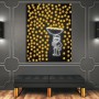 Alec Bitcoin Graffiti Art Posters and Prints Abstract Gold Modern Motivational Cryptocurrency Canvas Painting Living Room Decor