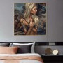 Abstract Street Cool Sexy Girl Tattoo Wearing Sunglasses Girl Canvas Painting Poster Art Picture Home Living Room Decoration