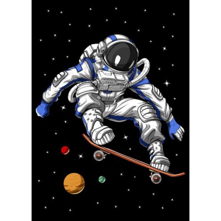 Black and White Astronaut Space Canvas Painting Abstract Wall Art Nordic Posters Prints Wall Art Living Room Decoration Pictures