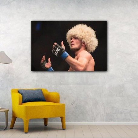 Khabib Nurmagomedov Canvas Art Poster and Wall Art Picture Print Modern Family bedroom Decor Posters