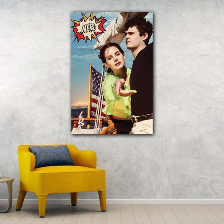 Lana Del Rey Musician Canvas Art Poster and Wall Art Picture Print Modern Family bedroom Decor Posters