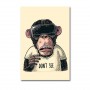 Modern Art Three Monkeys Funny Animals Painting Canvas Poster Wall Art Picture Print for Living Room Home Decor