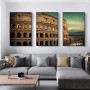 Canvas Painting The Roman Colosseum European Style Architecture Home Decor Posters and Prints Wall Art Pictures for Living Room