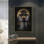 African Ancient Jewelry Canvas Poster African Woman Model Decorative Painting Living Room Wall Art Picture for Modern Home Decor
