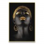 African Ancient Jewelry Canvas Poster African Woman Model Decorative Painting Living Room Wall Art Picture for Modern Home Decor