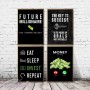 Motivational Quotes Modular Pictures Money Is Calling Eat Sleep Invest Repeat Canvas Paintings Modern Wall Art Printed Poster