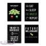 Motivational Quotes Modular Pictures Money Is Calling Eat Sleep Invest Repeat Canvas Paintings Modern Wall Art Printed Poster