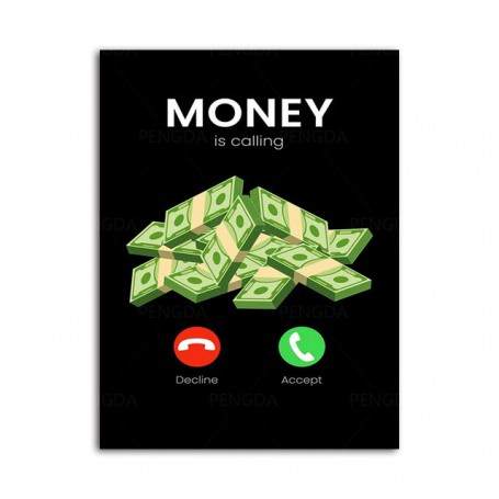 Motivational Quotes Modular Pictures Money Is Calling Eat Sleep Invest Repeat Canvas Paintings Modern Wall Art Printed Poster