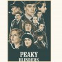 P-Peaky-Blinders Thomas Shelby POSTER Retro Poster Home Bar Cafe Art Wall Sticker Collection Picture Wallpaper Decoration