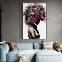 Graffiti Art Of Black Woman Canvas Paintings On the Wall Art Posters And Prints African Woman Modern Art Picture Home Wall Decor