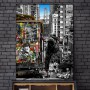 Modern Graffiti Art Canvas Paintings on the Wall Art Posters and Prints Street Art Wall Pictures Home Decoration Cuadros Decor